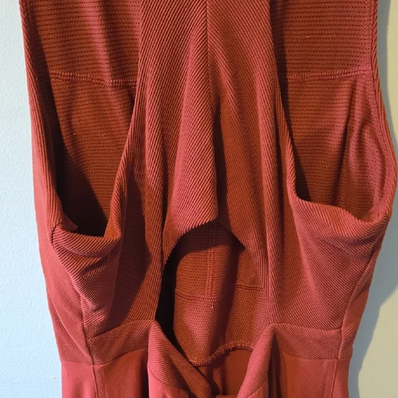 Athleta Winona Rust Sleeveless Dress Athleisure Sz M - Picture 6 of 6